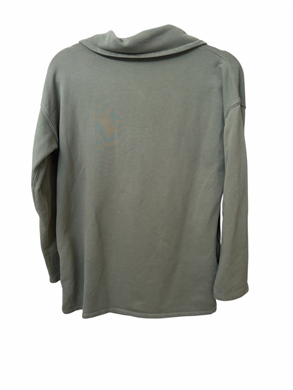 J. CREW Quarter zip sweatshirt pullover oversize sage green XXS - Picture 2 of 6